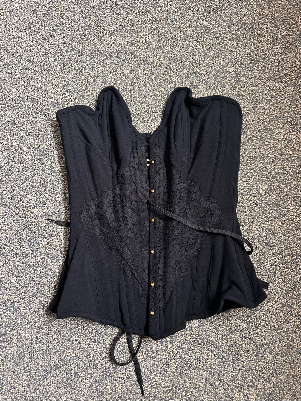 Agent Provocateur Black Lace-Front Underbust Corset - Picture 3 of 3